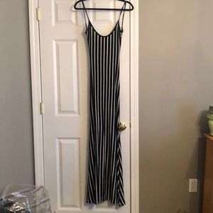 Striped Backless Maxi Dress by Windsor